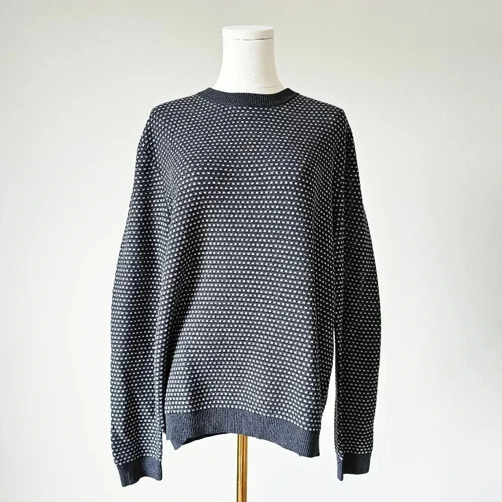 Ted Baker London Size 6 Malttea Textured Crewneck sweater mens unisex